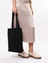 Zoozie Bags 1416 Bolso Tote de Algodón Negro 35 x 40 x 8 cm